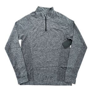 Fabletics The Training Day Quarter Zip Men’s Long Sleeve Heather Grey Medium